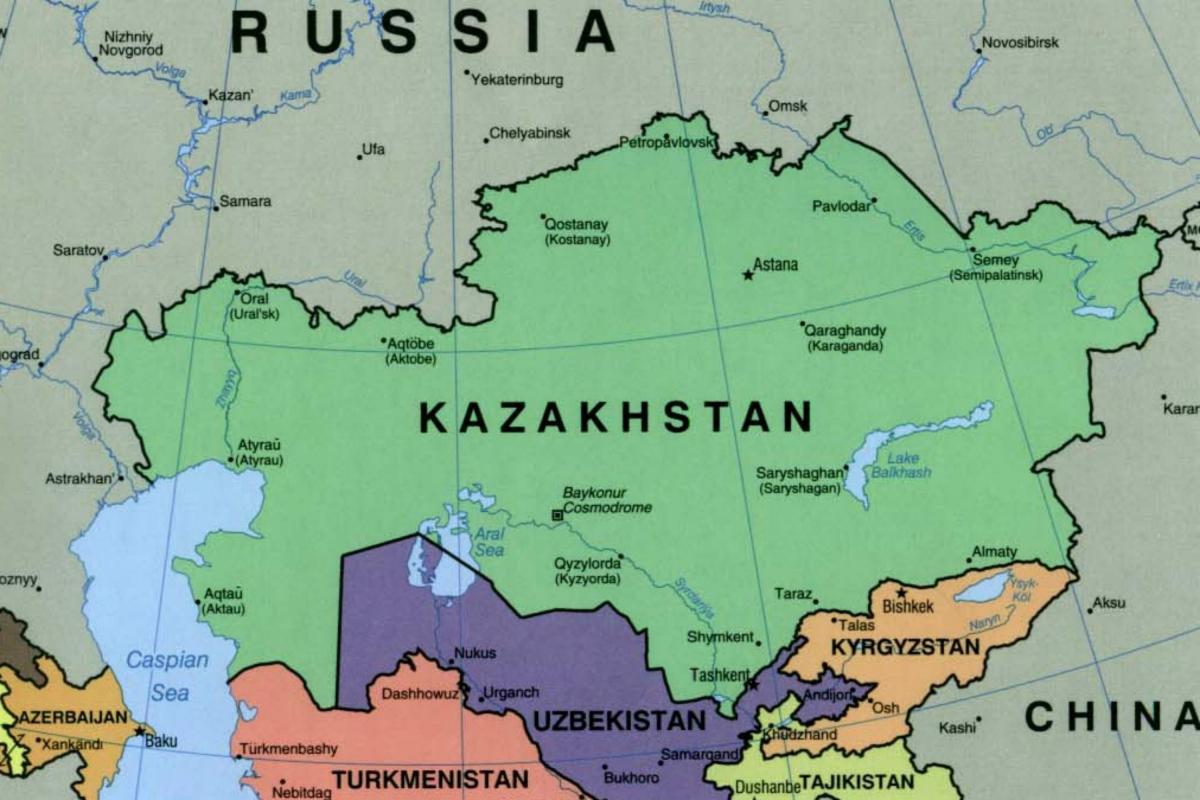 kart av almaty Kasakhstan