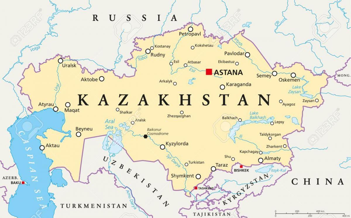 kart over astana Kasakhstan