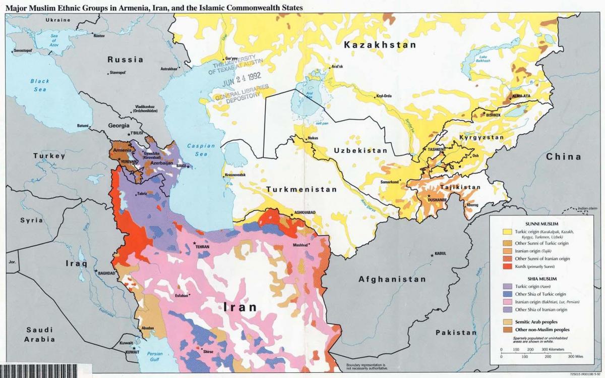 kart over Kasakhstan religion