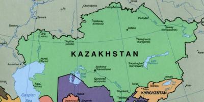 Kart av almaty Kasakhstan