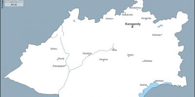 Kart over karaganda Kasakhstan