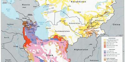 Kart over Kasakhstan religion