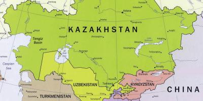 Kart over tengiz Kasakhstan